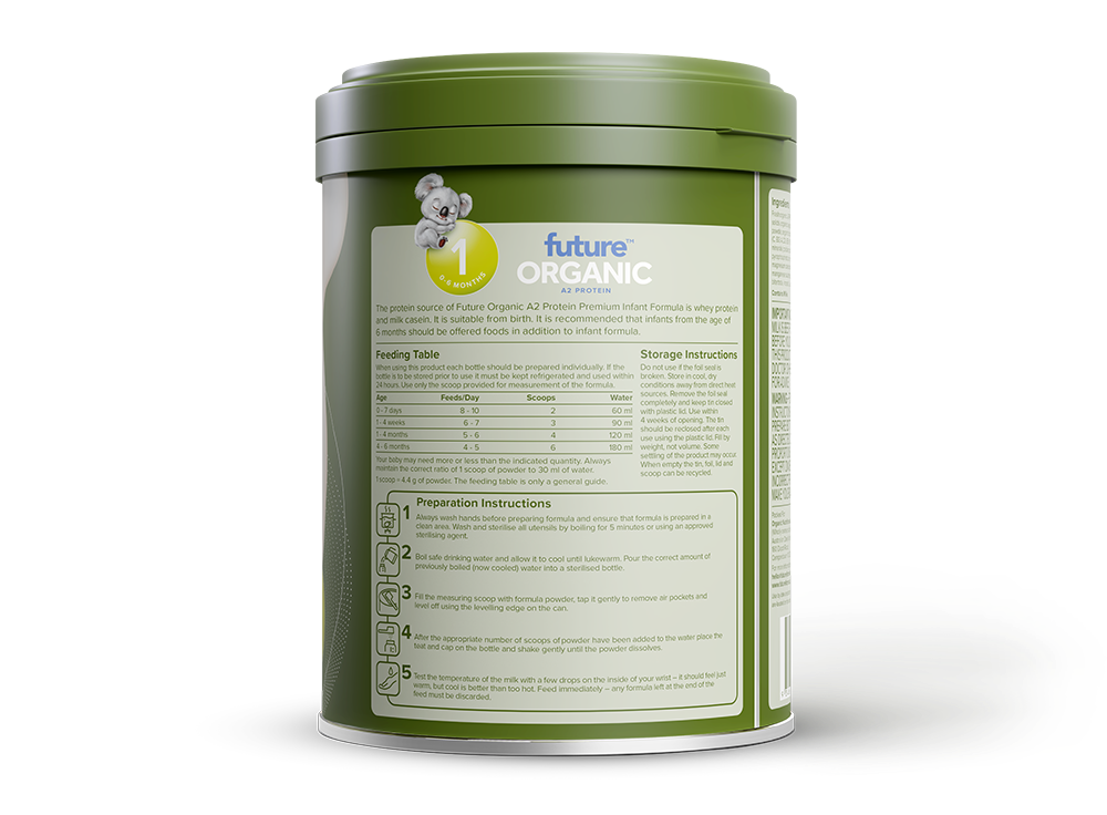 Future Organic A2 Protein Infant Formula Stage 1