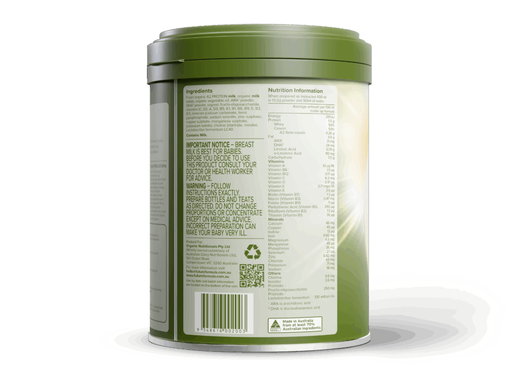 Future Organic A2 Protein Follow On Formula Stage 2